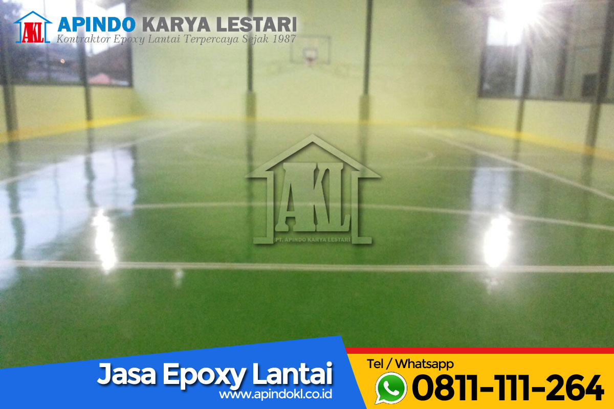 Epoxy Lantai Lapangan Futsal Markas TNI Yon Bekang Jakarta Pusat - 3