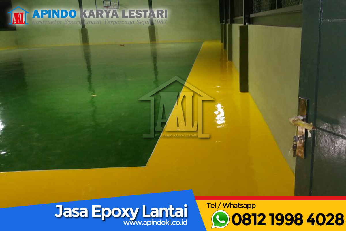 Epoxy Lantai Lapangan Futsal Markas TNI Yon Bekang Jakarta Pusat - 4