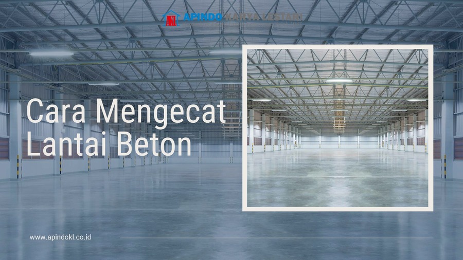 cara mengecat lantai beton