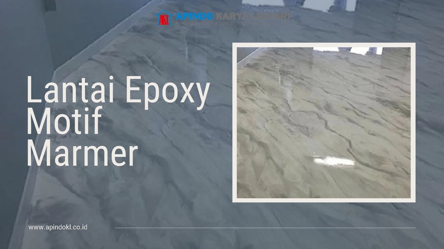 Lantai Epoxy Motif Marmer