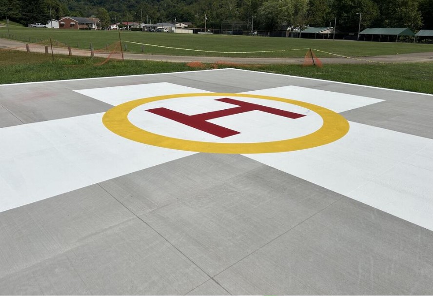 epoxy helipad