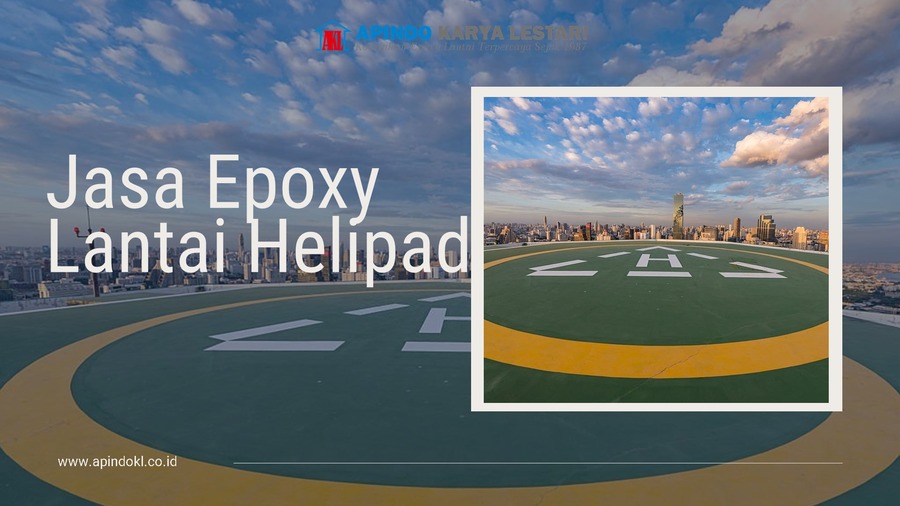 jasa epoxy lantai helipad
