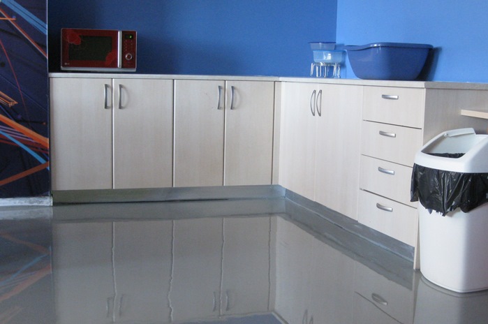 lantai epoxy rumah di dapur