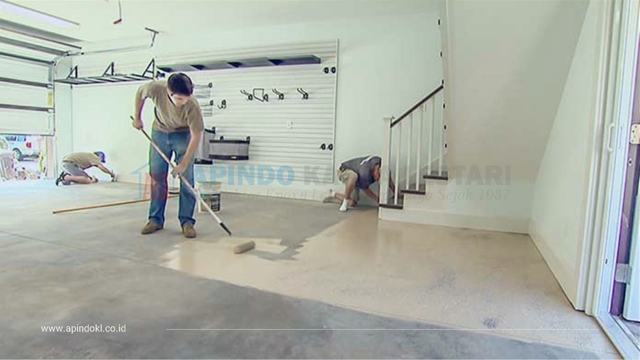 cara cat epoxy lantai